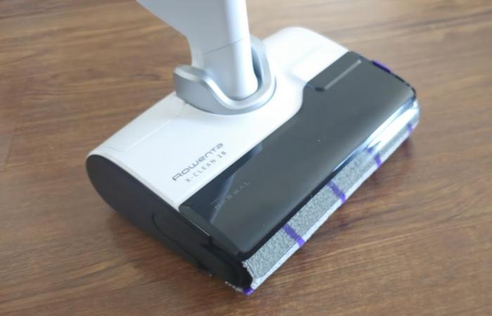 Rowenta X-Clean 10 vacuum cleaner test: cleaning at 180°C