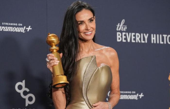 Demi Moore’s popcorn speech, and A-list put-downs – Golden Globes key moments | Ents & Arts News