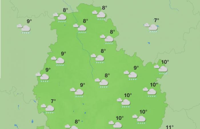 Weather in Côte-d'Or – Rain, snow and sunny spells this week