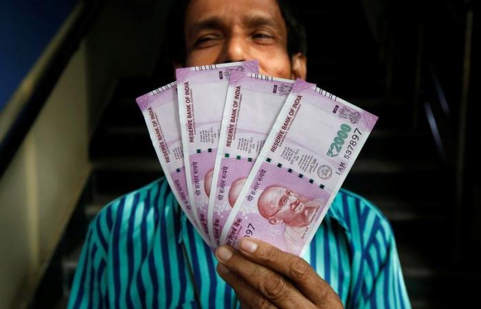 Rupee falls to all-time low, but likely RBI intervention limits losses