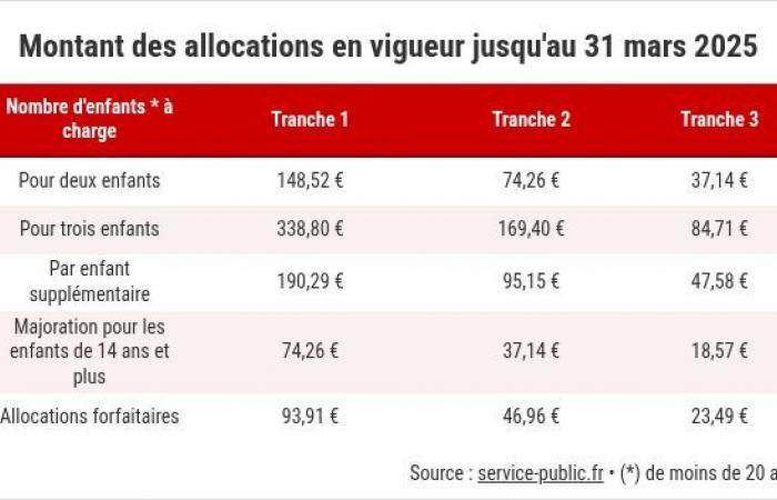 Family allowances: here are the new resource ceilings taken into account for 2025