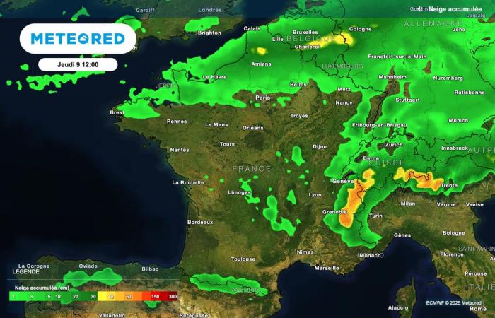 new snowfall expected mid-week in France! When ? Where could it snow?