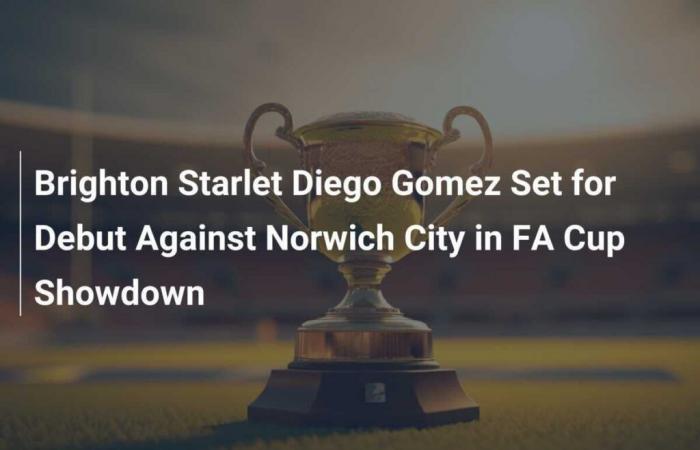 Young Brighton prospect Diego Gomez set to make debut against Norwich City in FA Cup