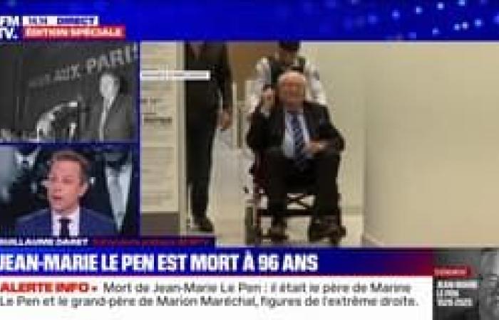 Jean-Marie Le Pen died at Garches hospital (Hauts-de-Seine), where he had been hospitalized for a few weeks