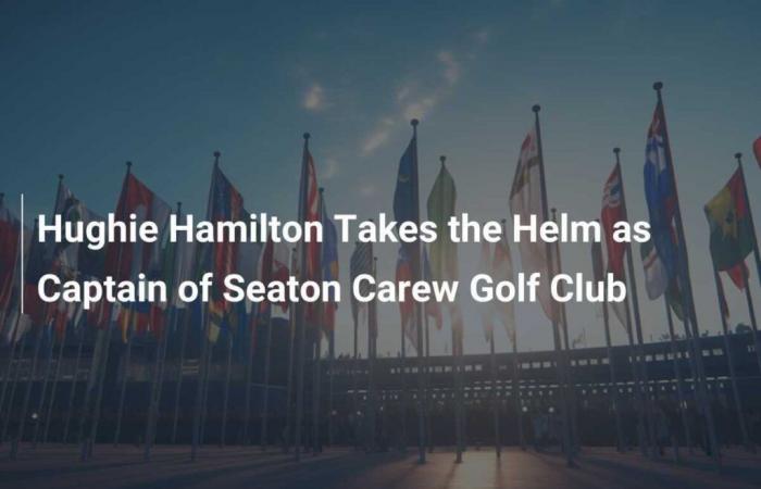 Hughie Hamilton takes reins as captain of Seaton Carew Golf Club