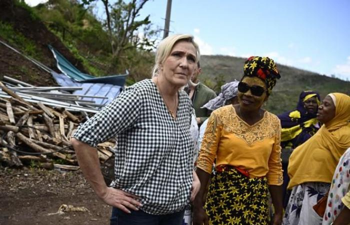 In Mayotte, Marine Le Pen blames immigration after Cyclone Chido