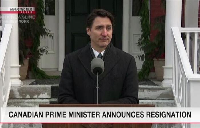 Canadian Prime Minister announces his resignation