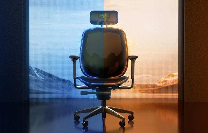 a new concept of gaming chair that rings hot and cold