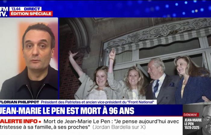 For Florian Philippot, what will remain of Jean-Marie Le Pen, “is the visionary aspect”