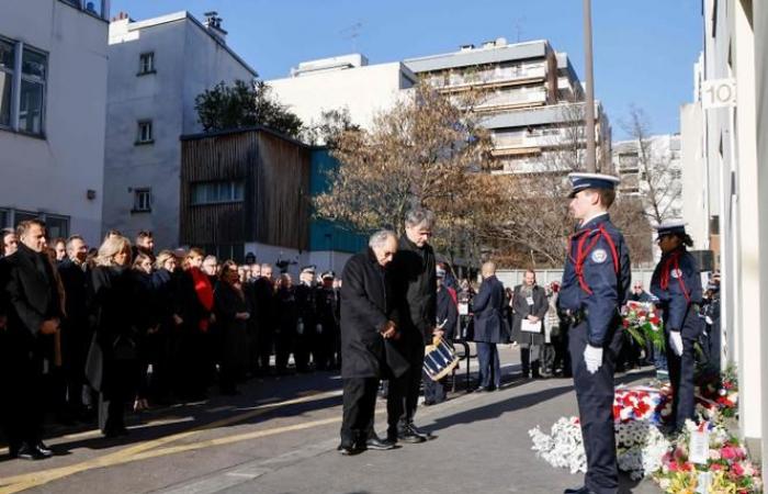 in front of the former premises of “Charlie Hebdo” and the Hyper Cacher, the tribute to the victims and their families