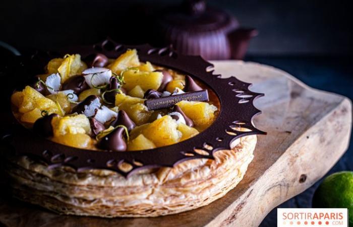 The astonishing Galette des Rois from La Maison Du Chocolat 2025: Royal Pineapple