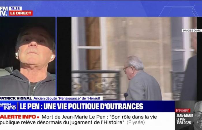 Jean-Marie Le Pen “wanted to divide society”, according to Patrick Vignal (former Renaissance deputy for Hérault)