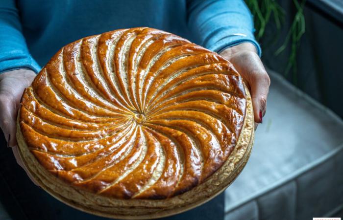 Traditional Galette des Rois from Stohrer 2025, the essential frangipane galette