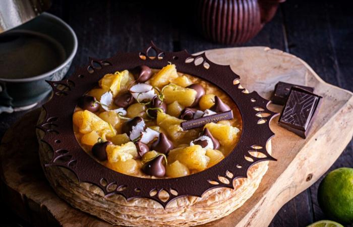 The astonishing Galette des Rois from La Maison Du Chocolat 2025: Royal Pineapple