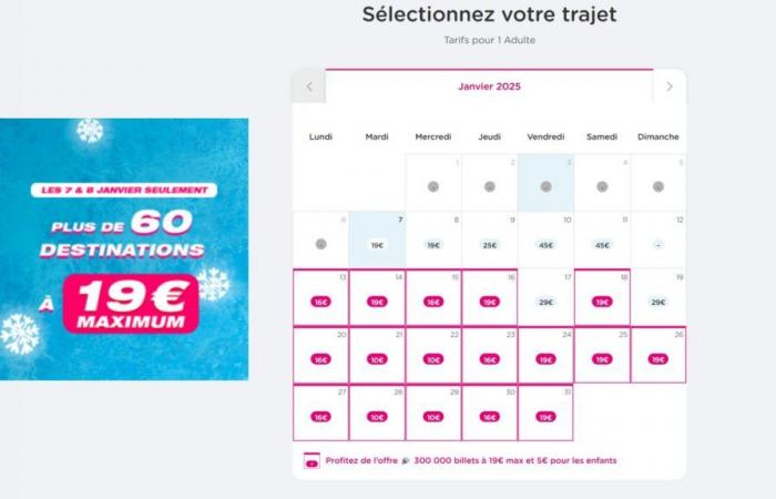 Frozen prices on TGV and Ouigo trains: tickets are €19 max for 2 days, until January 8, 2025