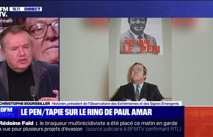 Jean-Marie Le Pen and Bernard Tapie “insulted each other in front of the cameras and, in private, they drank”