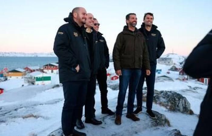 Donald Trump Jr begins his private visit to Greenland