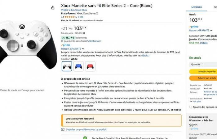 Amazon alerts buyers of Xbox Elite Core controller that is 'often returned' | Xbox