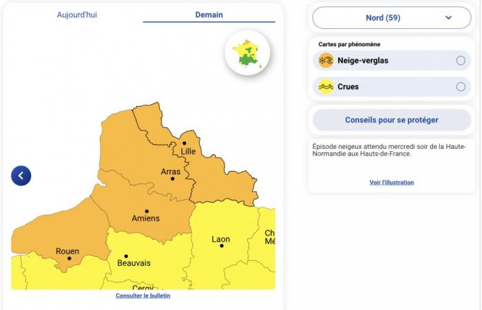 up to 10 cm of snow expected in the North, Pas-de-Calais and Somme this January 8