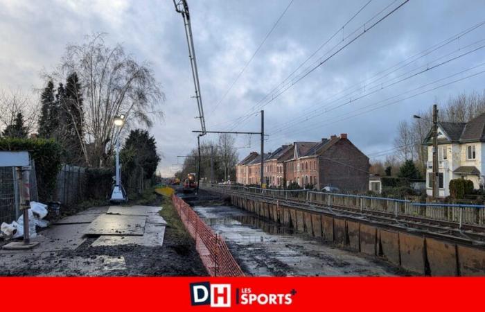 Major work is being carried out day and night at Quaregnon station, significantly impacting local residents: “we are committed to finishing within a month!”