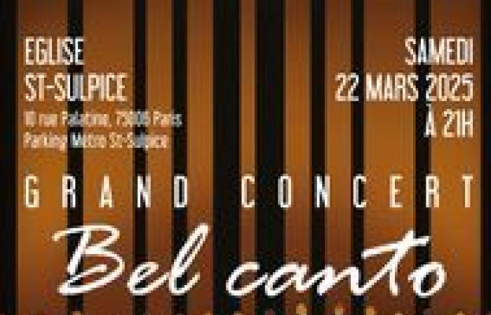 GRAND BEL CANTO CONCERT – St Sulpice Church – PARIS, 75006