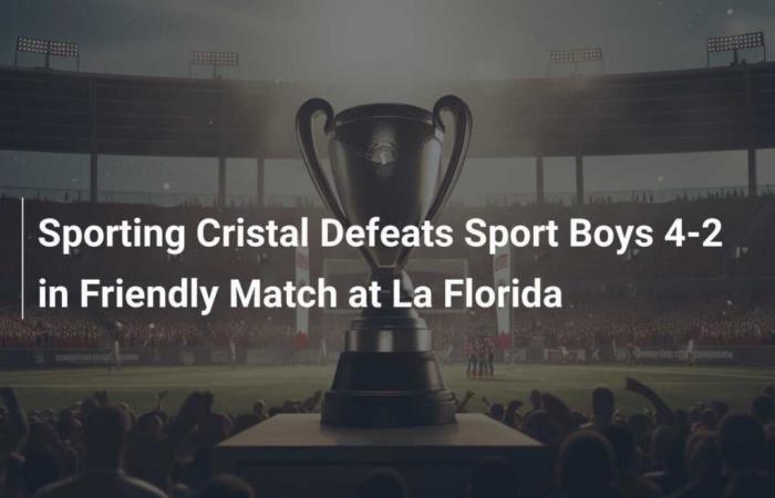 Sporting Cristal defeats Sport Boys 4-2 in friendly match at La Florida