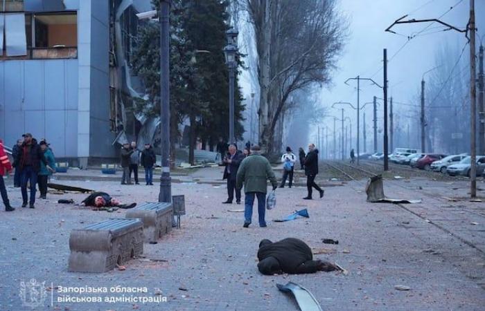 at least 13 dead in Russian bombing