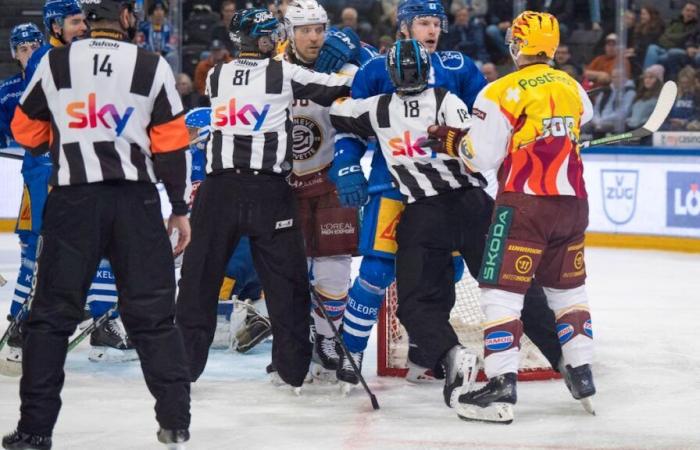 Genève-Servette loses heavily in Zug, Manninen sent off