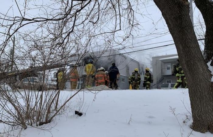 Fire in an apartment building in Trois-Rivières