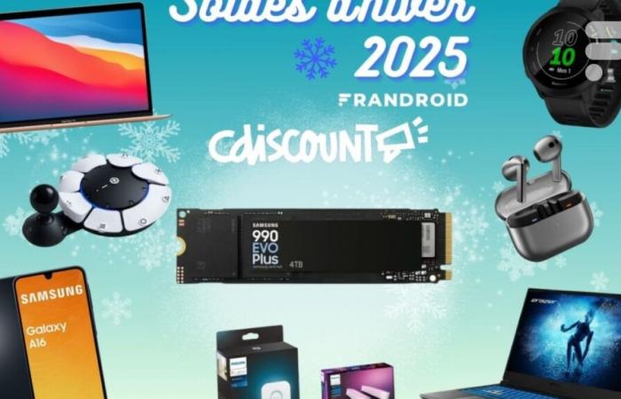 It’s the big winter sales sale at Cdiscount, with low prices and even 2 promo codes to lower the bill even further