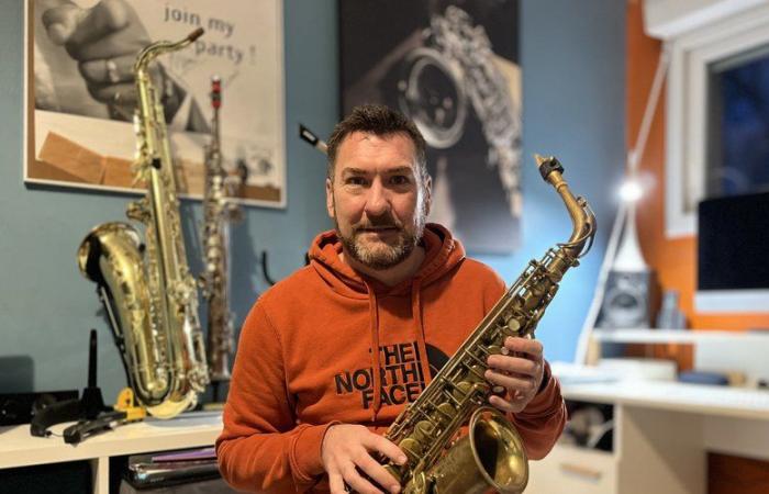 Labastide-Saint-Pierre. With his saxophone, Sylvain Maréchal shares a beautiful solo