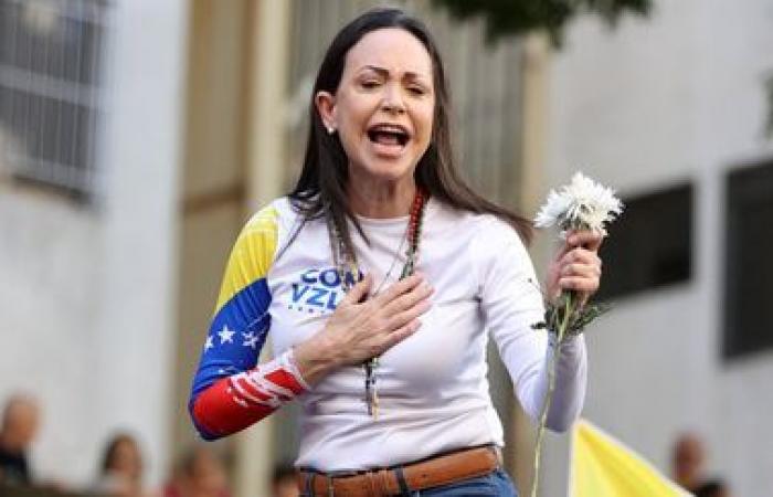 the opponent Maria Corina Machado arrested then released according to her supporters, the government denies