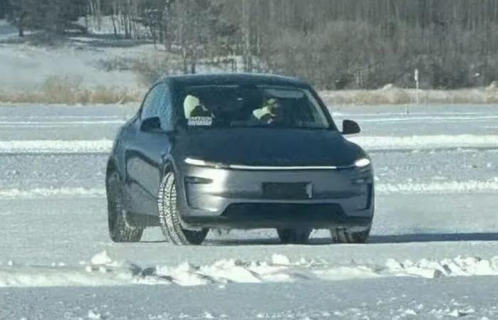 This is what the new facelifted Tesla Model Y looks like