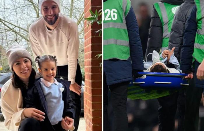 Rodrigo Bentancur and his girlfriend posed for heartwarming family picture just hours before horror injury