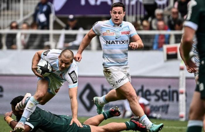 Racing 92 with a Le Bail-Gibert hinge against Glasgow