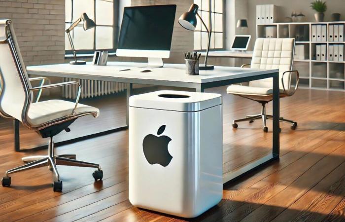 here is the “iTrash”, a trash can from Apple… (photos)