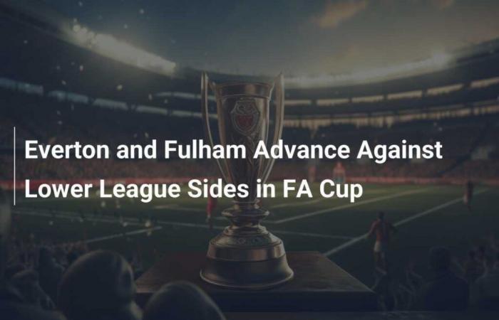 Everton and Fulham Advance Against Lower League Sides in FA Cup