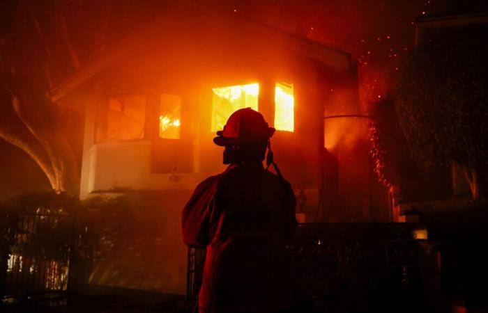 Los Angeles County wildfires tear through southern California