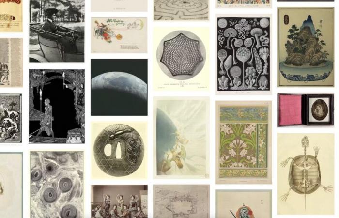 A panorama of 10,000 visual works entered into the public domain