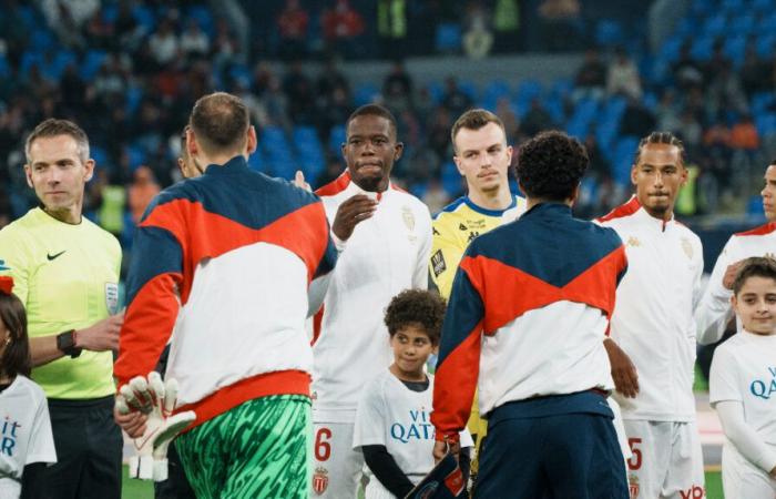 The AS Monaco group in Nantes for the 17th day of Ligue 1