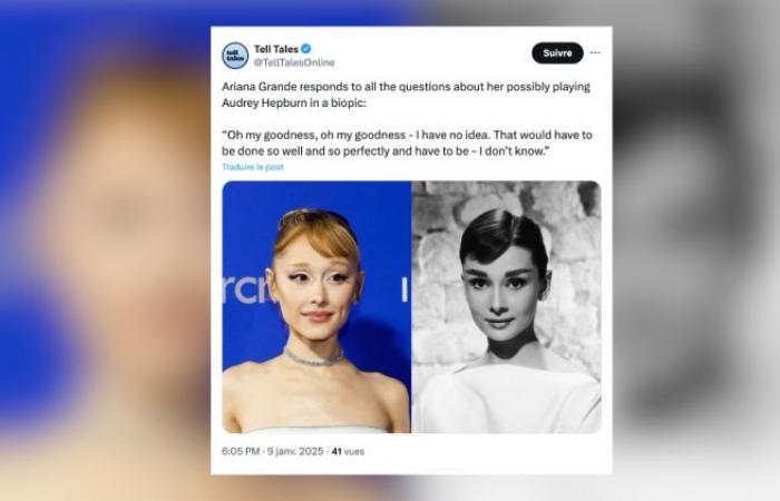 Ariana Grande responds to rumors about Audrey Hepburn biopic