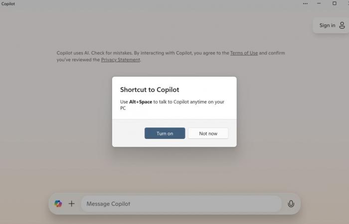 keyboard shortcut for Copilot interferes with other apps