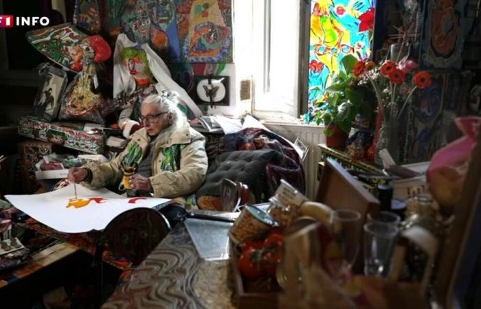 “The house of the one who paints” is hers: Danielle, 91, has made her life a work of art