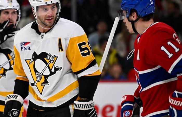 The Penguins’ volley changed the Canadian’s appearance