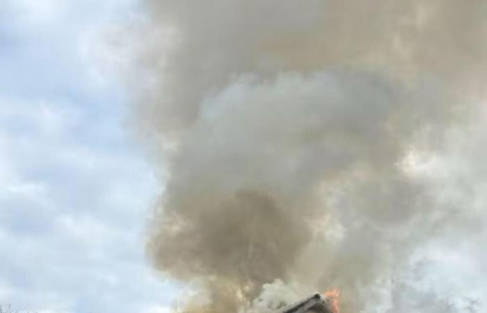 Fire in Bülach causes heavy smoke