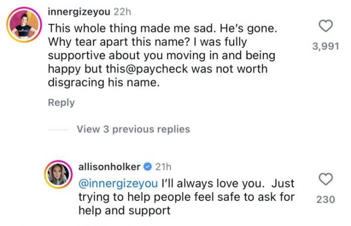 Allison Holker Responds To Backlash From tWitch’s Loved Ones