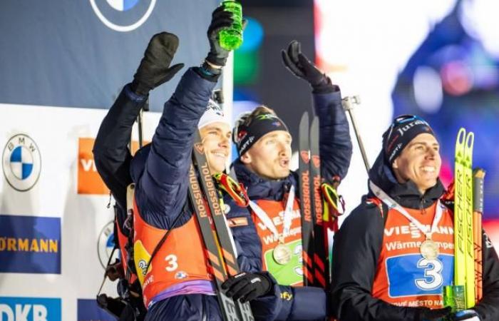 Victory for Quentin Fillon Maillet and French hat-trick in the Oberhof sprint