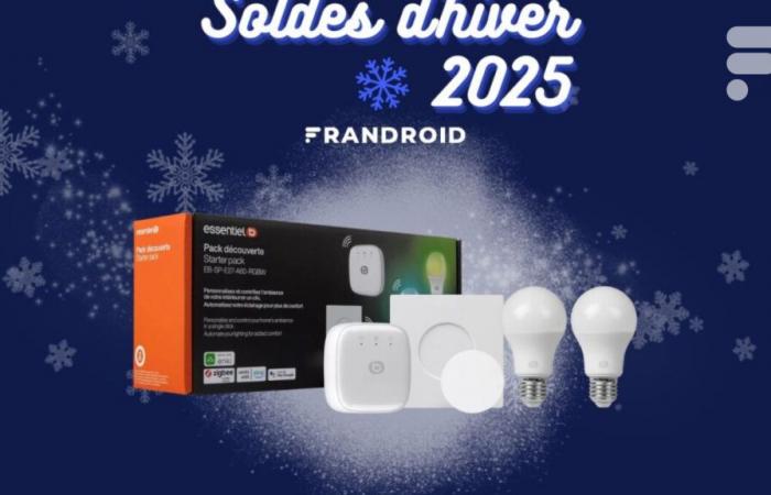 €13 is the low price of this Boulanger pack with two connected bulbs, a bridge and a switch during the sales