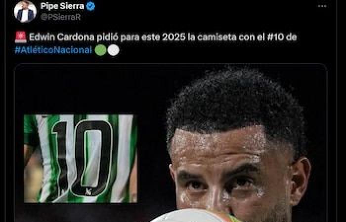 Edwin Cardona took advantage of Pablo Ceppelini’s departure to ask for number 10