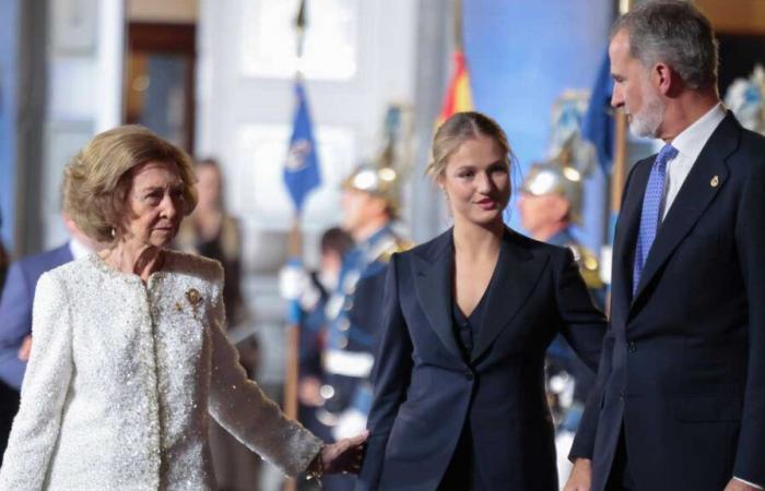 King Felipe VI awards the second Golden Fleece necklace of his reign to his mother